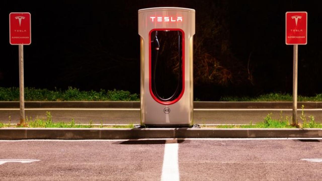 Tesla charging station