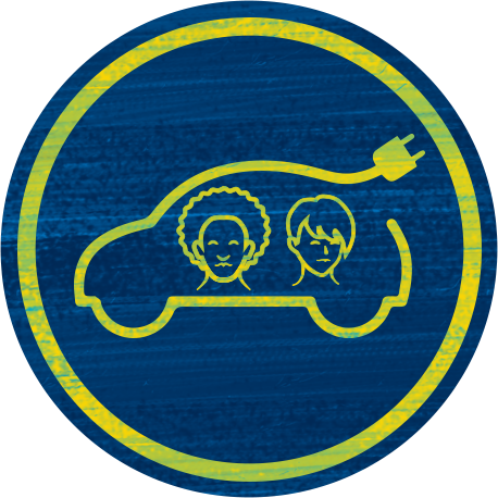 shared mobility icon circle
