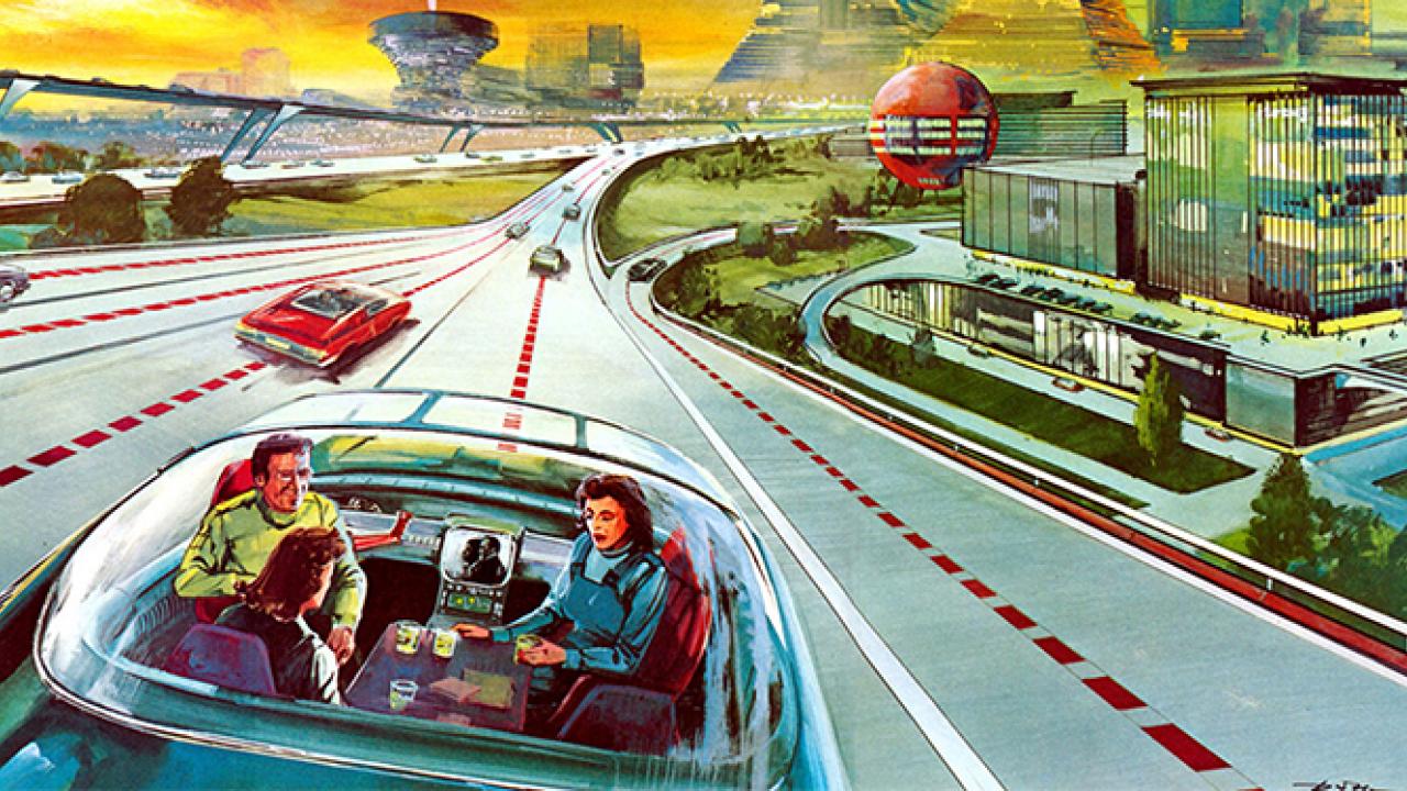 via A future lost in time autonomous cars
